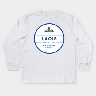 Laois, County and GAA Colours Kids Long Sleeve T-Shirt